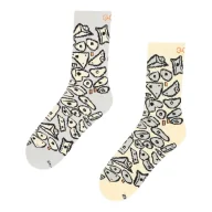 Skarpetki i podkolanówki sportowe - Skarpety z motywem wspinaczkowym YY Vertical Rock Socks Spray Wall szary - miniaturka - grafika 1