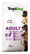 Tropidog Premium Adult Medium&Large Breeds Lamb&Rice 15 kg