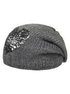Czapki damskie - Döll Czapka beanie w kolorze szarym - miniaturka - grafika 1