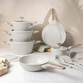 Zestawy garnków i patelni - Zestaw 15 El. Garnki, Patelnie, Akcesoria Z Elementami Drewna Berlingerhaus - miniaturka - grafika 1