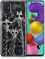 Etui i futerały do telefonów - Etui na telefon komórkowy Samsung Galaxy Protective Case Cover Bumper Case Shell Ultra Thin, Model: Samsung Galaxy A51, Wybierz wzór: 3 żyrafy - miniaturka - grafika 1