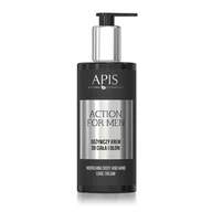 Balsamy i kremy do ciała - Apis Professional Odżywczy krem do ciała i dłoni dla mężczyzn Action For Men 300 ml - miniaturka - grafika 1
