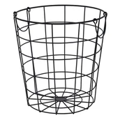 Pudła i pojemniki do przechowywania - Home Styling Collection Kosz KOSZYK metalowy czarny do przechowywania 730150 - miniaturka - grafika 1