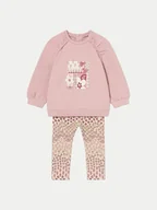 Komplety dla niemowląt - Mayoral Komplet bluza i legginsy 2710 Różowy Regular Fit - miniaturka - grafika 1