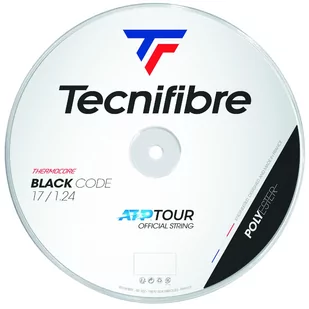 Naciąg tenisowy jednordzeniowy Tecnifibre Black Code 1,24mm szpula 200M - Tenis ziemny - miniaturka - grafika 1