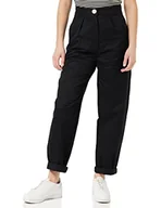 Spodnie damskie - Armani Exchange Sustainable, przednia iz powrotem Pocket, Metal Button Closure Casual Spodnie damskie, Czarny, L - miniaturka - grafika 1