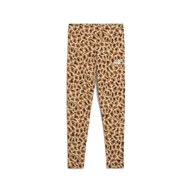 Spodnie i spodenki dla dziewczynek - Młodzieżowe legginsy Essentials Aninmal PUMA Light Sand Beige - miniaturka - grafika 1