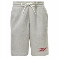 Spodenki męskie - REEBOK FLEECE KRÓTKIE SPODENKI MĘSKIE BAWEŁNIANE - miniaturka - grafika 1