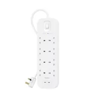 Listwy zasilające - Belkin SurgePlus 8x Schuko, 2x USB-C, 2m - miniaturka - grafika 1