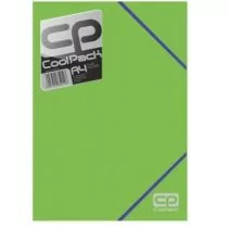 Patio Teczka A4 z gumką CoolPack neon zielona WIKR-983797 - Teczki i skoroszyty - miniaturka - grafika 1