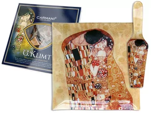 Talerz dekoracyjny z łopatką - G. Klimt, Pocałunek - Talerze - miniaturka - grafika 1