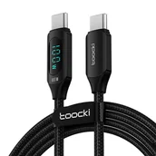 Kable - Kabel USB-C do USB-C Toocki, 1m, 100W (czarny) - miniaturka - grafika 1