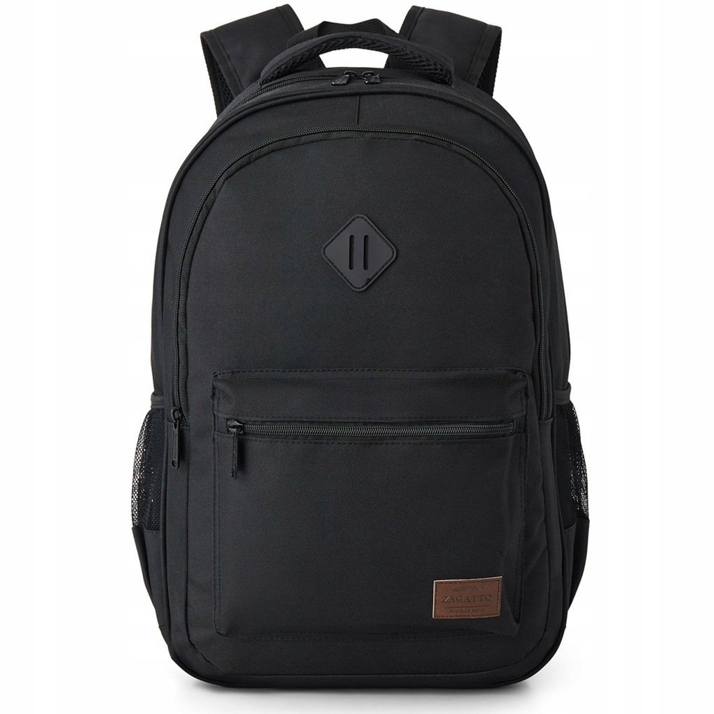 Plecak Szkolny Czarny Sportowy Młodzieżowy Męski dla Dzieci Pojemny