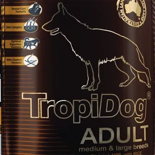 Tropidog Super Premium Adult Medium&Large Breed Lamb&Rice 15 kg - Sucha karma dla psów - miniaturka - grafika 1