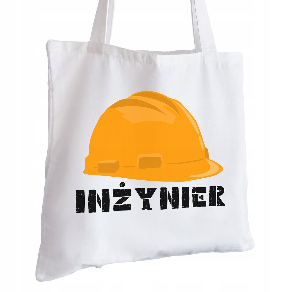 Torba Bawełniana biała dla Inżyniera Na Prezent ekologiczna Trwały Nadruk