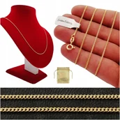 Łańcuszki - ZŁOTY ŁAŃCUSZEK PANCERKA DELIKATNY PR. 925 UNISEX - miniaturka - grafika 1