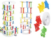 Gry planszowe - Gra Planszowa Zręcznościowa Rozwal Wieżę Dla Dzieci Gry Dziecięce Planszowe Ruchowe 3 4 5 6 7 Lat Latka Gry Na Imprezę - miniaturka - grafika 1