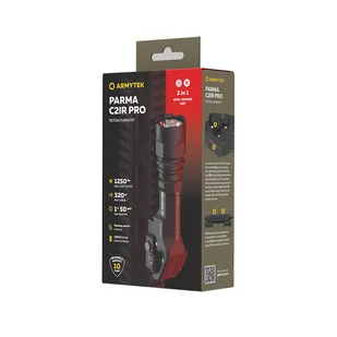Armytek - Latarka taktyczna na broń Parma C2IR Pro - 1250lm - Diody IR - Picatinny/Weaver - F09804CRI - Latarki - miniaturka - grafika 7