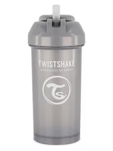 Twistshake Butelka w kolorze szarym do nauki picia - 360 ml - Butelki dla niemowląt - miniaturka - grafika 1