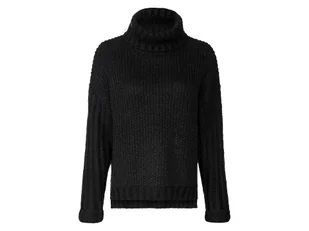 esmara® Sweter damski z golfem (Czarny, L (44-46)) - Swetry damskie - miniaturka - grafika 1