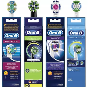 4 Końcówki Oral-B Floss Precision 3 D White Cross - Końcówki do szczoteczek elektrycznych - miniaturka - grafika 1