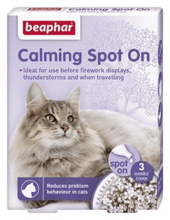 Beaphar No Stress Spot On krople uspokajające dla kota 3x0.4ml 15258-uniw - Suplementy i witaminy dla psów - miniaturka - grafika 1