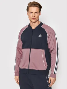Adidas Bluza Sst Fleece Track HC2081 Granatowy Regular Fit - Bluzy męskie - miniaturka - grafika 1