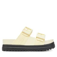 Klapki i japonki damskie - Klapki Melissa Melissa Cozy M Lover Platform Ad M 35977 Beżowy - miniaturka - grafika 1