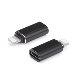 Adapter ładowarki USB-C do iPhone Lightning 8-pin czarny - Adaptery i przejściówki - miniaturka - grafika 1