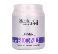 Maski do włosów - Stapiz Stapiz Sleek Line Violet maska do włosów 1000 ml dla kobiet - miniaturka - grafika 1