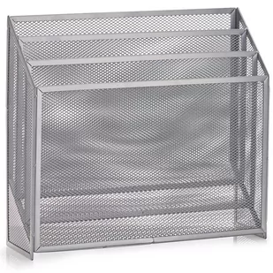 Zeller Gazetnik stalowy na czasopisma pojemnik na gazety kosz na gazety stojak na czasopisma pojemnik na pisma organizer na prasę B07FK6ZWBQ - Inne meble do salonu - miniaturka - grafika 1