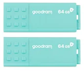 Pendrive - GoodRam UME3 CARE Dwupak 2x64GB USB 3.2 Zielony UME3-0640CRR11-2P - miniaturka - grafika 1