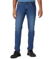 Spodnie męskie - WRANGLER TEXAS SLIM MĘSKIE SPODNIE JEANSOWE JEANSY COOL SHADE W12SYLZ88-W34 L34 - miniaturka - grafika 1