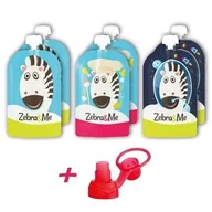 Akcesoria do karmienia - ZEBRA & ZEBRA ME zebra & zebra me - 6 PACK Saszetki do karmienia wielorazowe - miniaturka - grafika 1
