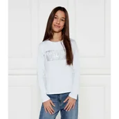 Bluzy dla dziewczynek - Patrizia Pepe Bluzka | Regular Fit - miniaturka - grafika 1