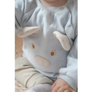 Hi Little One rampers niemowlęcy MIŚ OverSize BOHO Grey roz S Pom Pom - Rampersy - miniaturka - grafika 1