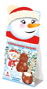 BAŁWANKI CZEKOLADOWE NADZIEWANE KREMEM MLECZNYM - Bombonierki i czekoladki - miniaturka - grafika 1