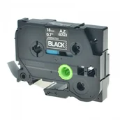 Papier do drukarek - Taśma zamiennik Brother TZ-345 / TZe-345, 18mm x 8m, biały druk / biały podkład - miniaturka - grafika 1