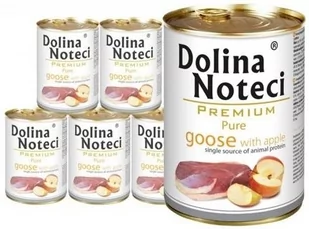 Dolina Noteci Premium Pure gęś z jabłkiem 6x800g - Mokra karma dla psów - miniaturka - grafika 1
