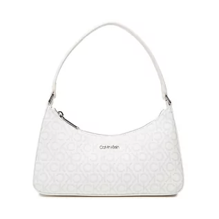 Torebki damskie - Calvin Klein Torebka Ck Must Sm Shoulder Bag Mono K60K609679 White Mono 0K8 - grafika 1