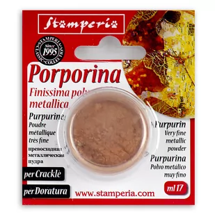 Stamperia by Box proszek do pęknięć, Porporina, miedź, 17 ml - Decoupage - miniaturka - grafika 1