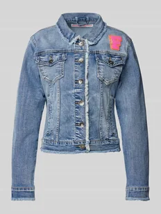 Kurtka jeansowa z naszywką z logo model ‘PETTY’ - Kurtki damskie - miniaturka - grafika 1