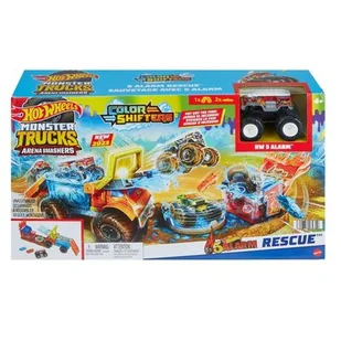 Hot Wheels Monster Trucks Arena Smashers 5 Alarm Na ratunek - Zabawki konstrukcyjne - miniaturka - grafika 1