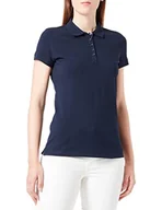 Koszulki i topy damskie - TOM TAILOR Damska koszulka polo Basic Slim Fit, 10668 - Sky Captain Blue, XXL - miniaturka - grafika 1