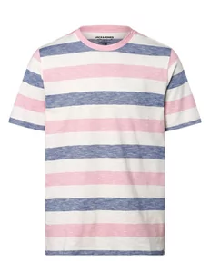 Jack & Jones - T-shirt męski  JORTulum, wielokolorowy|biały|różowy - Koszulki męskie - miniaturka - grafika 1