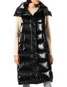 Kamizelki damskie - Blauer Damska kamizelka puchowa, bez rękawów, czarna, rozmiar S - miniaturka - grafika 1