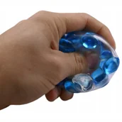 Zabawki sensoryczne - Gniotek z Kulkami Antystresowy do Ściskania Piłka dla Dzieci Różne Kolory - miniaturka - grafika 1