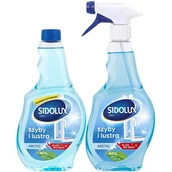 Płyny do mycia szyb - LAKMA Płyn do mycia szyb Sidolux Crystal Arctic 500 ml + zapas 500 ml - miniaturka - grafika 1