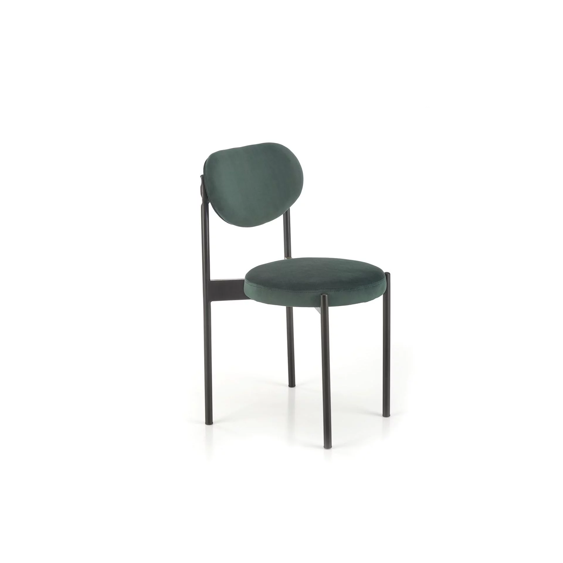 Krzesło Metalowe K-509 Czarny / Ciemny Zielony Halmar