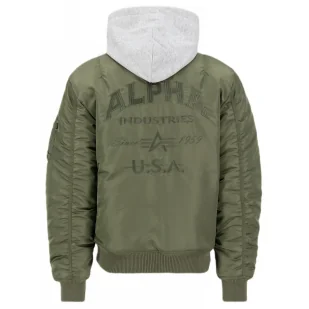 Kurtka Alpha Industries MA-1 ZH Back EMB 138105 01 - Sage Green L - Odzież taktyczna i umundurowanie - miniaturka - grafika 1